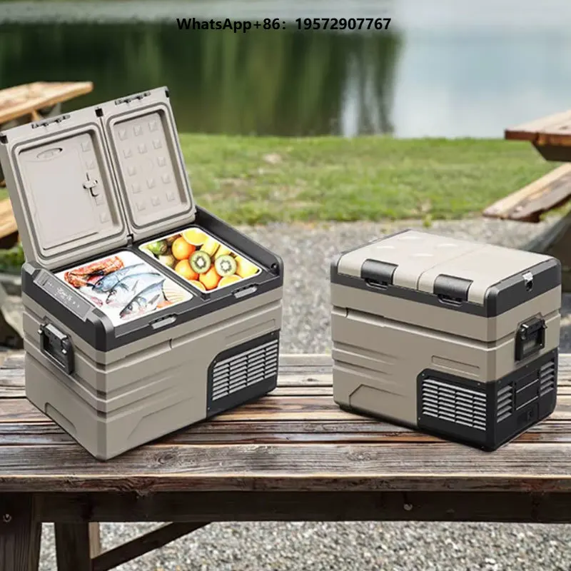 12V Portable Compressor Modern Cooler Box for Car & Truck Camping Freezer Refrigerator