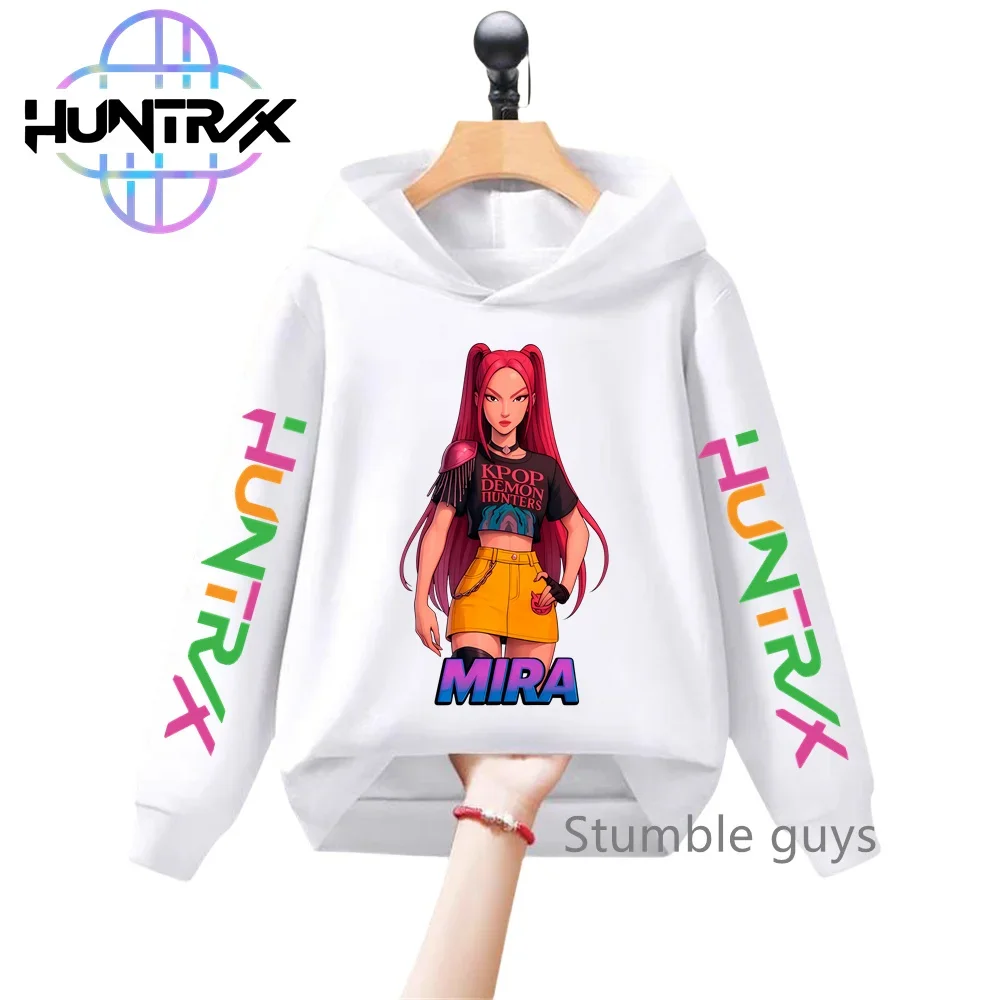 

Children's Long Sleeve KPop Demon Hunters Hoodie Autumn Cartoon Sweatshirt Boys Girls Casual Halloween Kids' Outerwear​