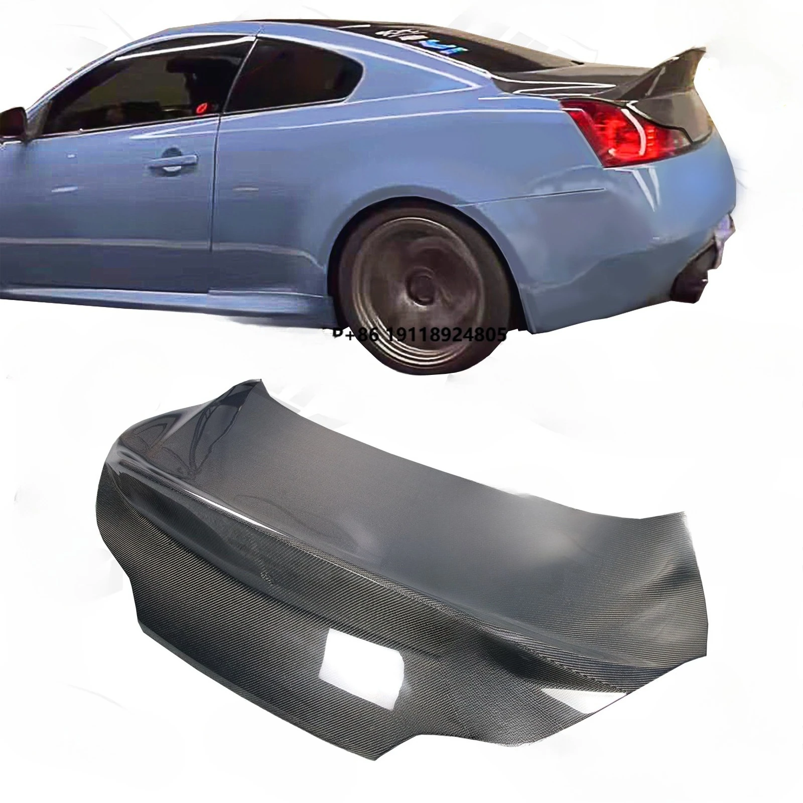 

High Quality Carbon Fiber Rear Trunk for COUPE G37 Perfect Fitment