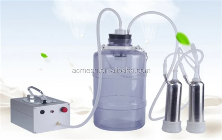 YYHC- 5L Factory price single portable battery operated dairy farm equipment goat cow milking machines