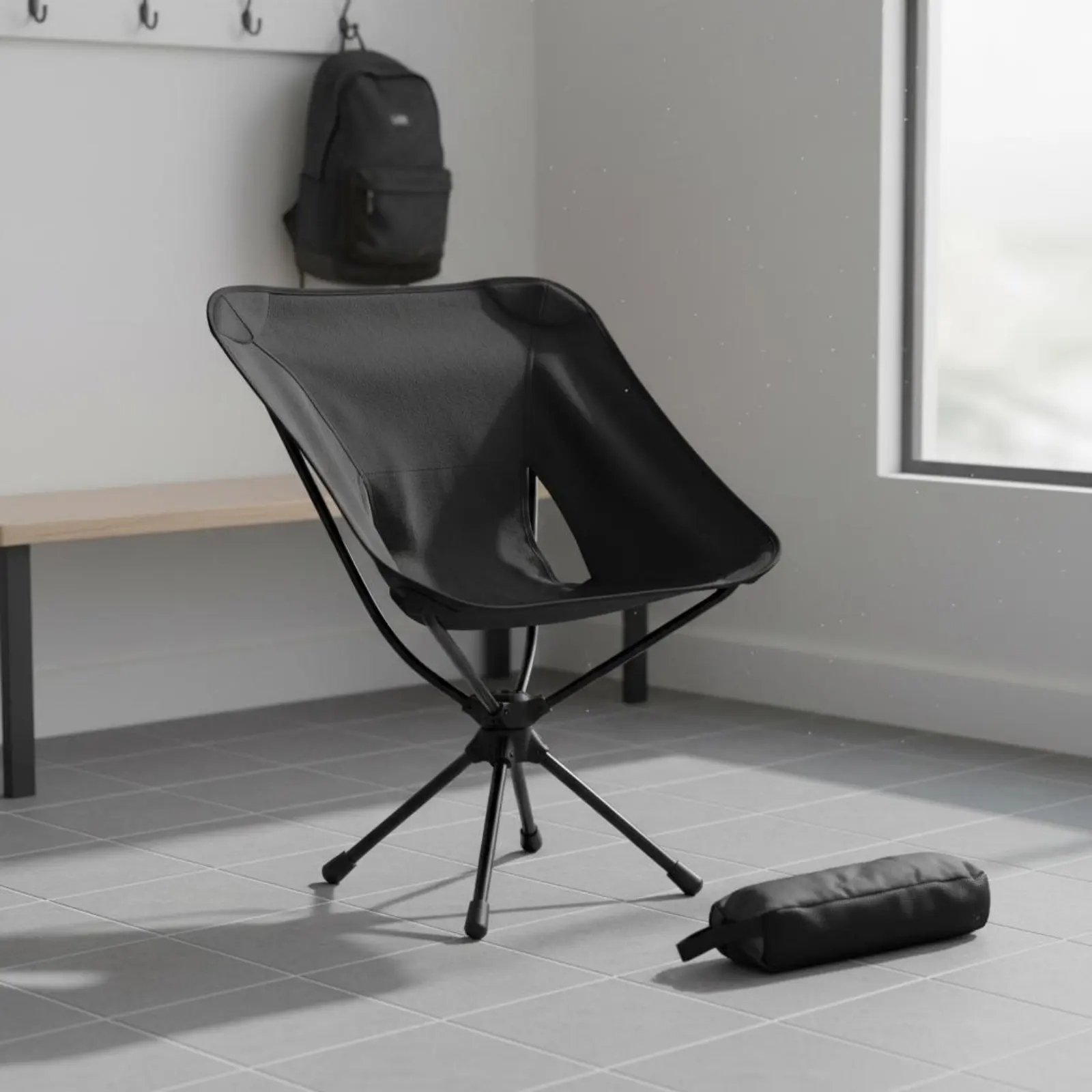 

360 Degree Rotating Outdoor Chair Foldable Design 360 Degree Rotating Camp Seat Rotate Camping Chair Easy Assembly for Anglers