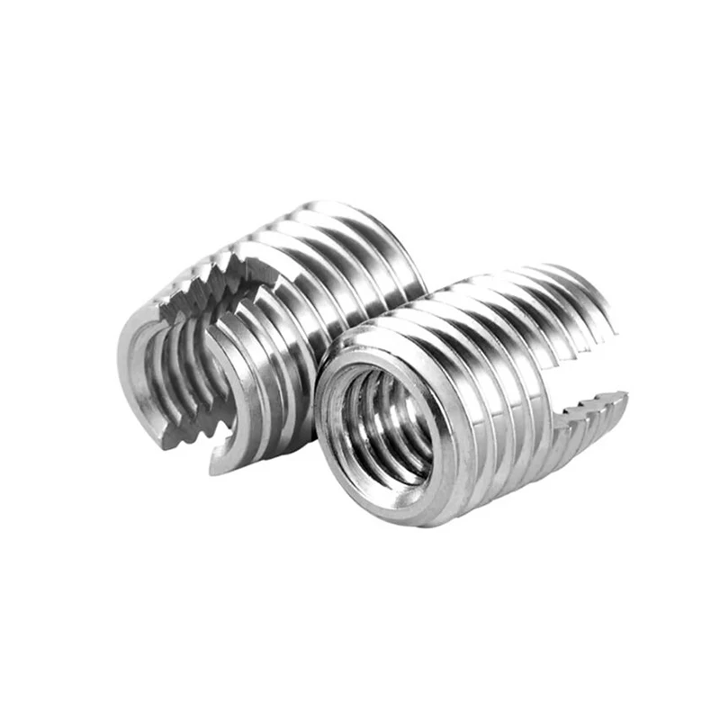 M8~M16 Stainless steel 302 slotted type Self Tapping insert nut Bushing Wire Thread Repair Insert