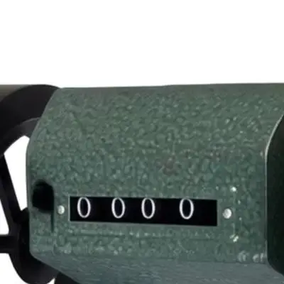 Z96 Measuring Roller Counter For For Textiles ArtiFor Ficial Leather Plastic Sheets 5-Digit LCD M/Y Unit Black