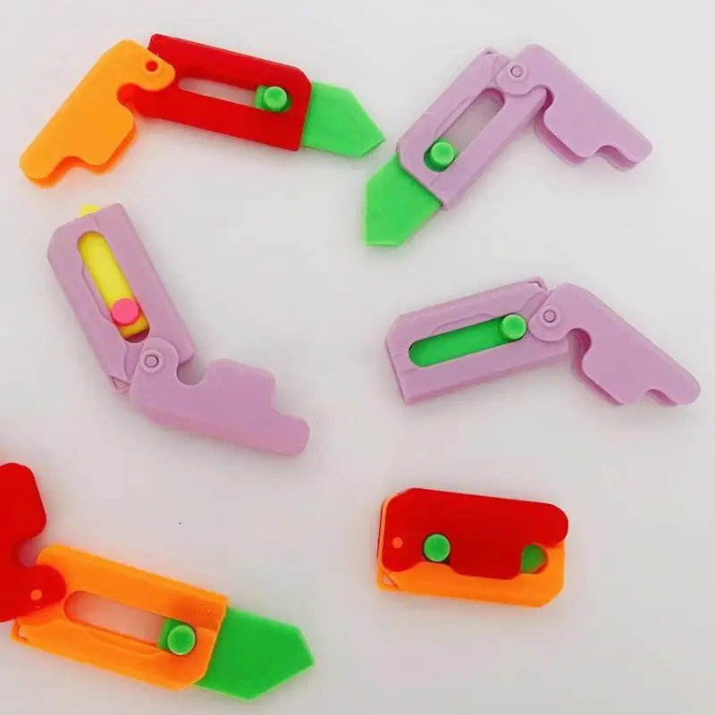 

Kids Sensory Toys Waterproof 3D Printed Gravity Carrot Knife Cartoon Relaxing Finger Toys Boys Girls Exercise Toy Birthday Gift