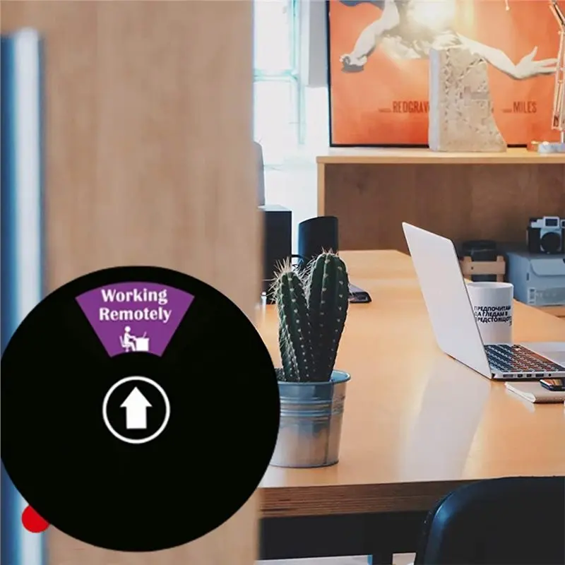 NEW HOT In Stock-Office Door Sign 6 Options-Do Not Disturb/Come In Welcome/Out Of Office/In A Meeting/Back Soon/Working Remotely