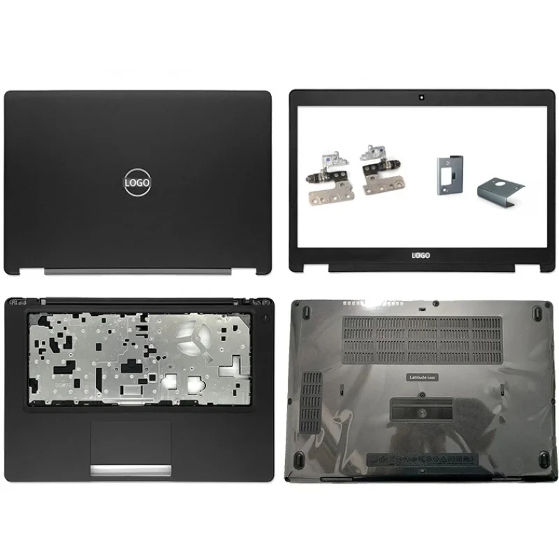 New for Dell Latitude 5480 e5480 front frame LCD back cover hinges palmrest bottom case black housing laptop body top case096y3n