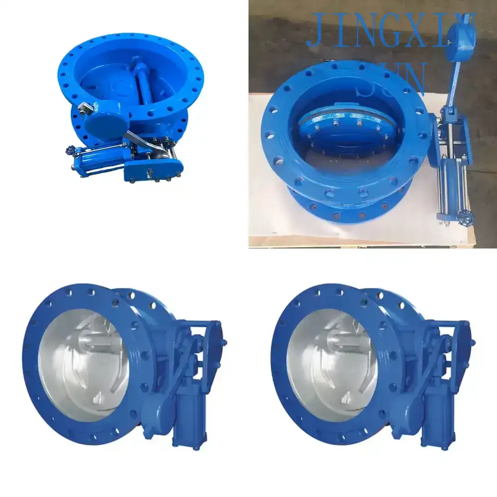 Butterfly Buffer Check Valve for Cast Steel Micro Resistance Hydraulic One Way Check Valve with Heavy Hammer Inclined Seat