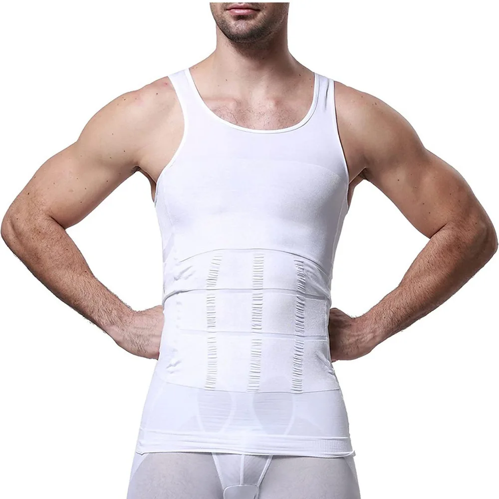 Men's Abdomen Vest slim N lift Men's Body Shaping Vest Tight Vest Thin Chest Corset Waist Cross-border