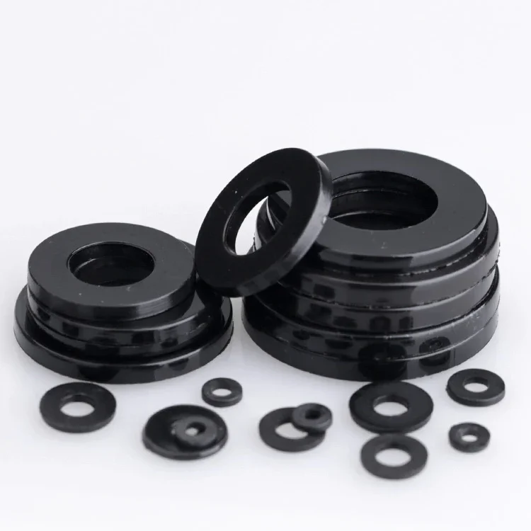 30~100Pcs Nylon Black/White Flat Washer M2 M2.5 M3 M4 Plastic Insulation Spacers Gaskets