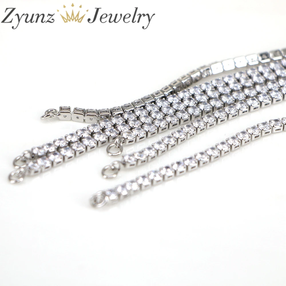 Bộ 5, 3Mm Dây Chuyền Bóng Phụ Kiện Vòng Cổ Trang Sức Thời Trang Pha Lê Zircon Màu Vàng Dây Chuyền Choker Cho Trang Sức Làm