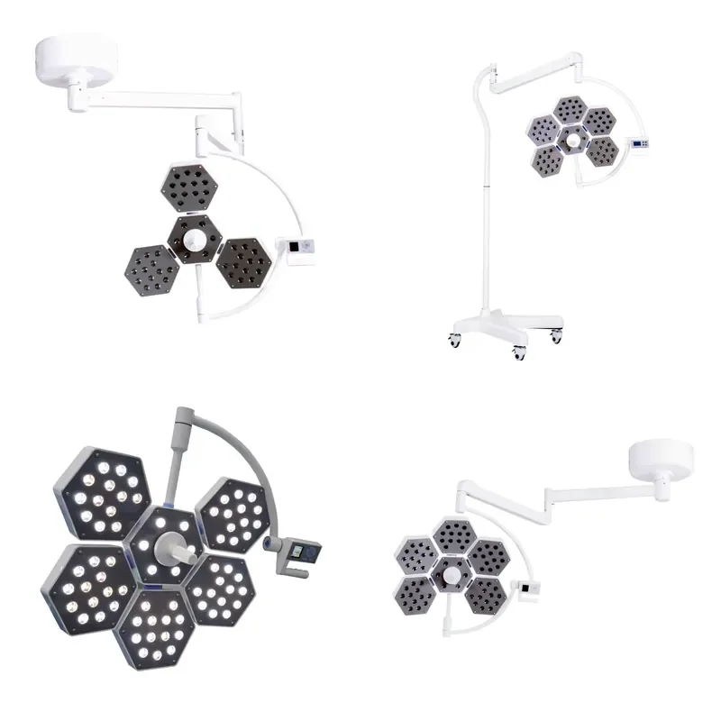 Single Head Electric Surgical Light LED Ceiling Mount Medical Shadowless Operating Room Lamp for Hospital Clinic Use