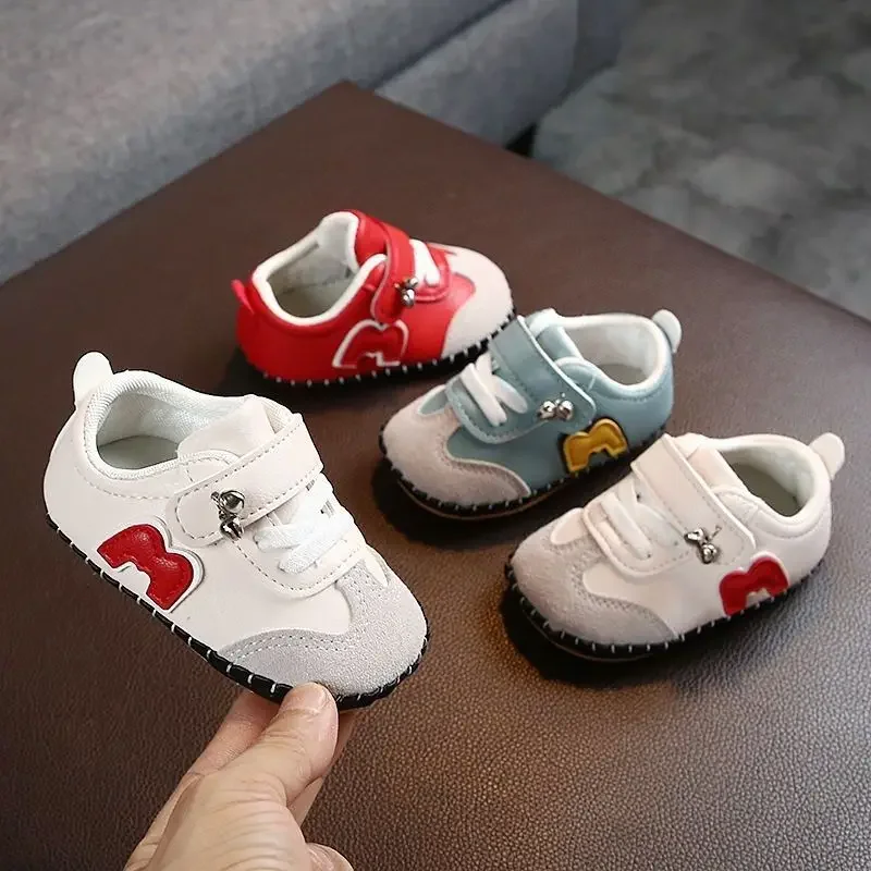 Autunno e inverno bambino non cade 0-1 anno femmina neonato scarpe con suola morbida maschio 6-12 mesi 9 scarpe da bambino