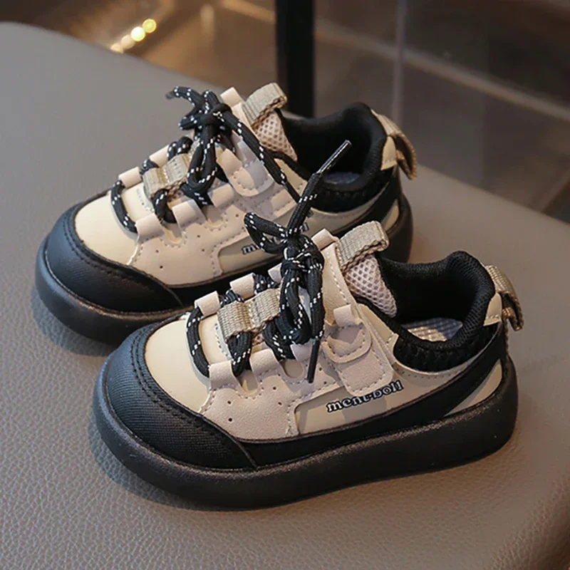 

PU Leather Sport Shoes Children's Outdoor Autumn Kids Sneakers Ergonomics Soft-soled Boy Girl Running Shoes Sneakers Casual