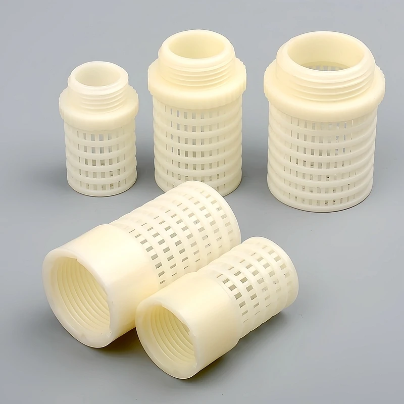 ABS White Female/Male Filter Cup Garden Irrigation Fittings Aquarium Fish Tank Filter Water Pump Hose Plastic Impurity Filters