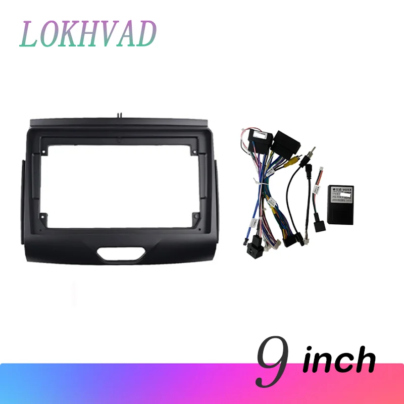 9 inch For Ford Ranger 2016 - 2019 Car Radio Fascias Android MP5 Stereo Player 2Din Head Unit Panel Frame