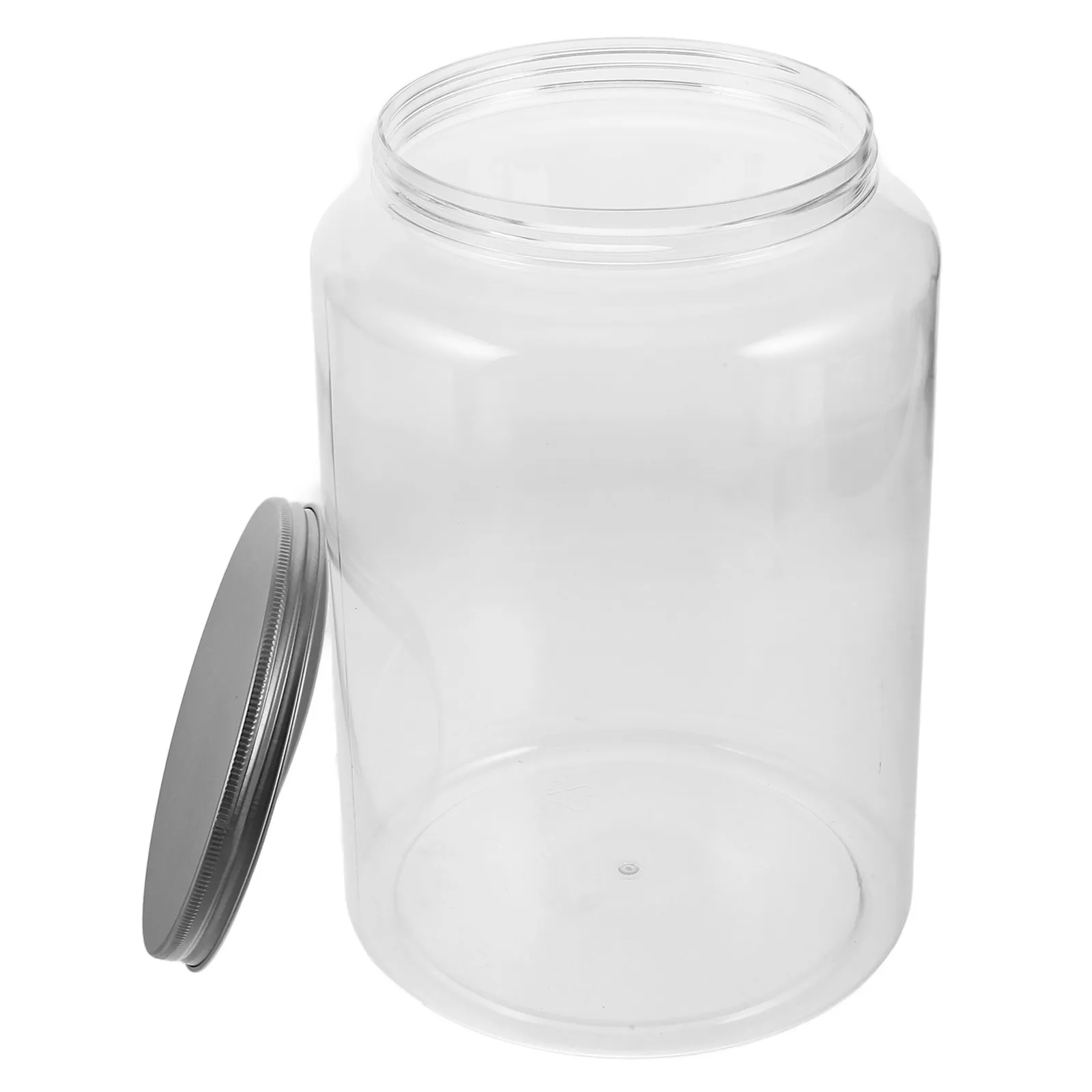 Clear Storage Jar Lid 20cm Transparent Dustproof Display Box for Cotton, Collectibles & Organizing