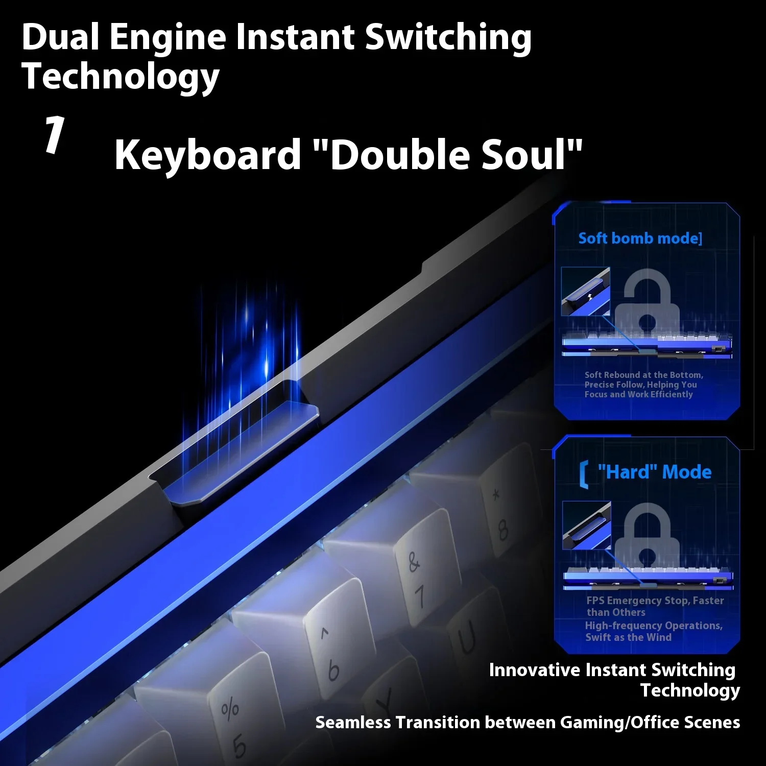 Aula AG60 Magnetische schakelaar Toetsenbord Bedraad Mechanische toetsenborden RT0.01mm Gaming Toetsenbord CNC Aluminium PC Accessoires Geschenken