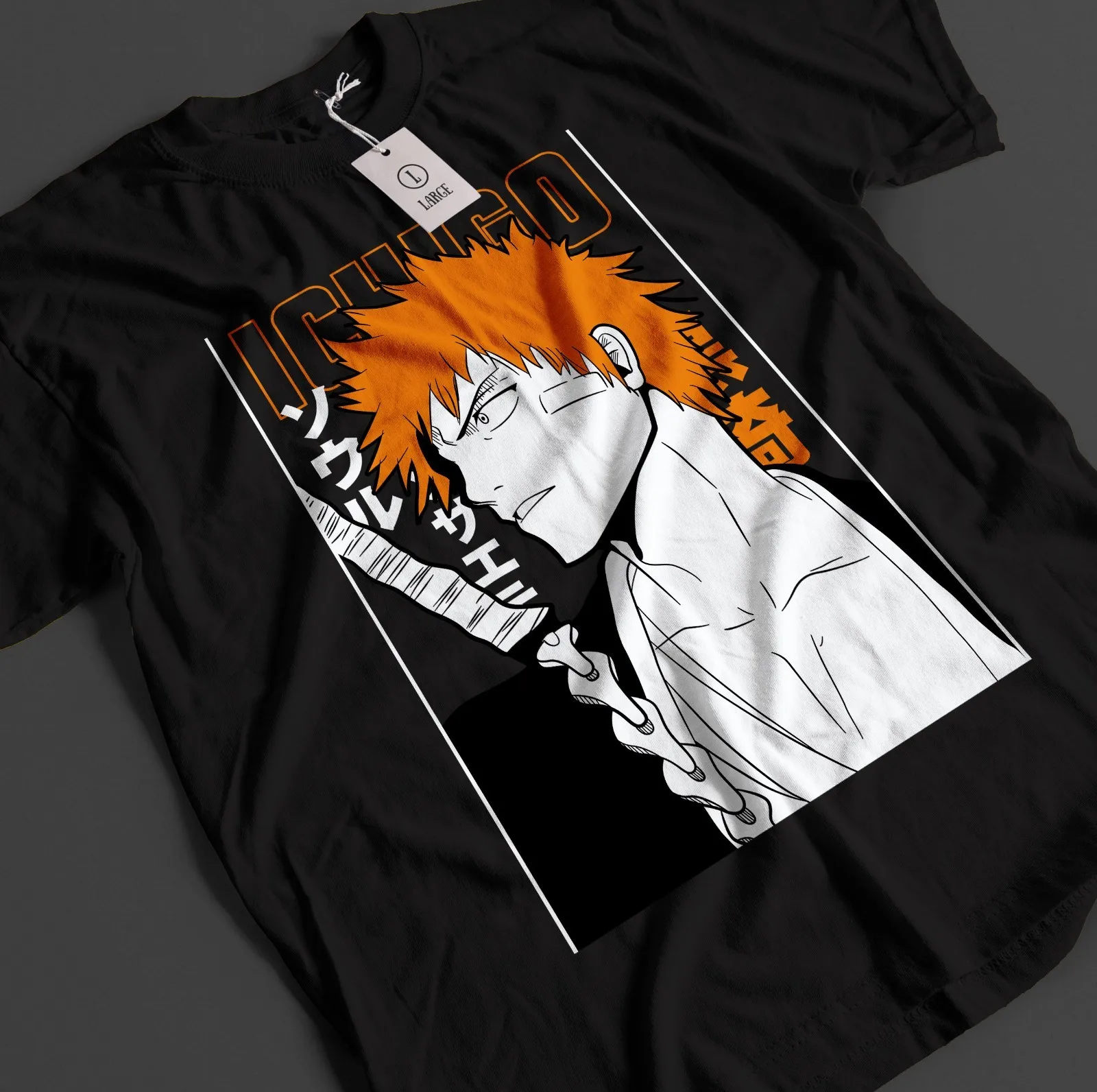 Bleach Anime Shirt Ichigo Bankai T-Shirt Byakuya Tshirt Aizen Zaraki Unisex Tee