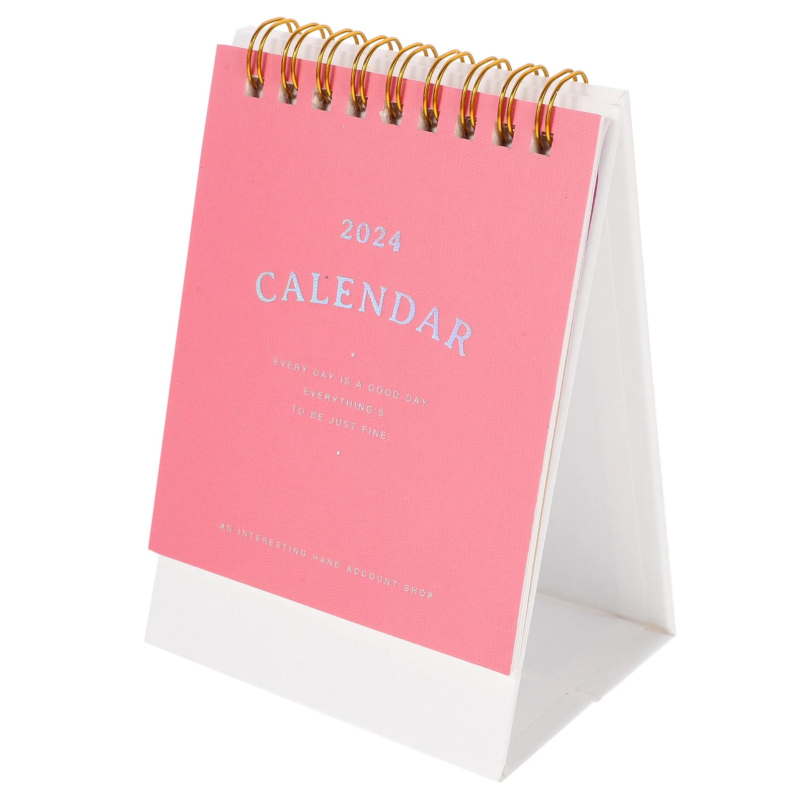

High-value 2024 Desk Calendar Flip Pages Thick Paper Simple Design Modern Mini Calendar for Office Home Classroom Small