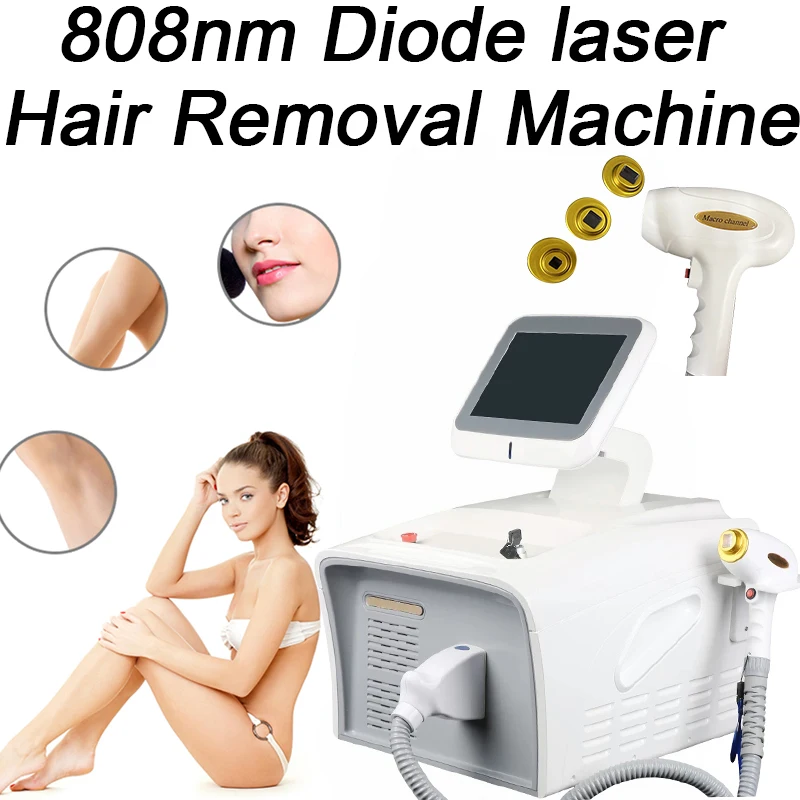 

Portable 808 3wave Diode Laser Permanent Hair Remove Fast Depilation Painfree Follicle Penetration Skin Rejuvenation Device
