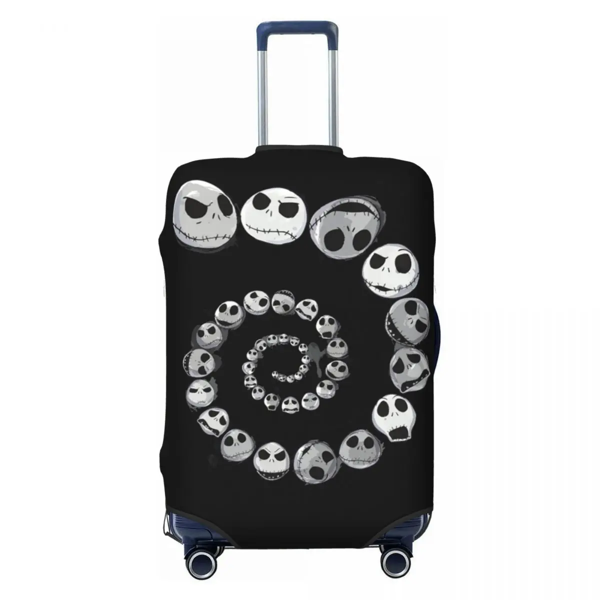 

Custom Jacks Movie Skellingtons Travel Luggage Cover Elastic Suitcase Cover Protector Fit 18-32 Inch