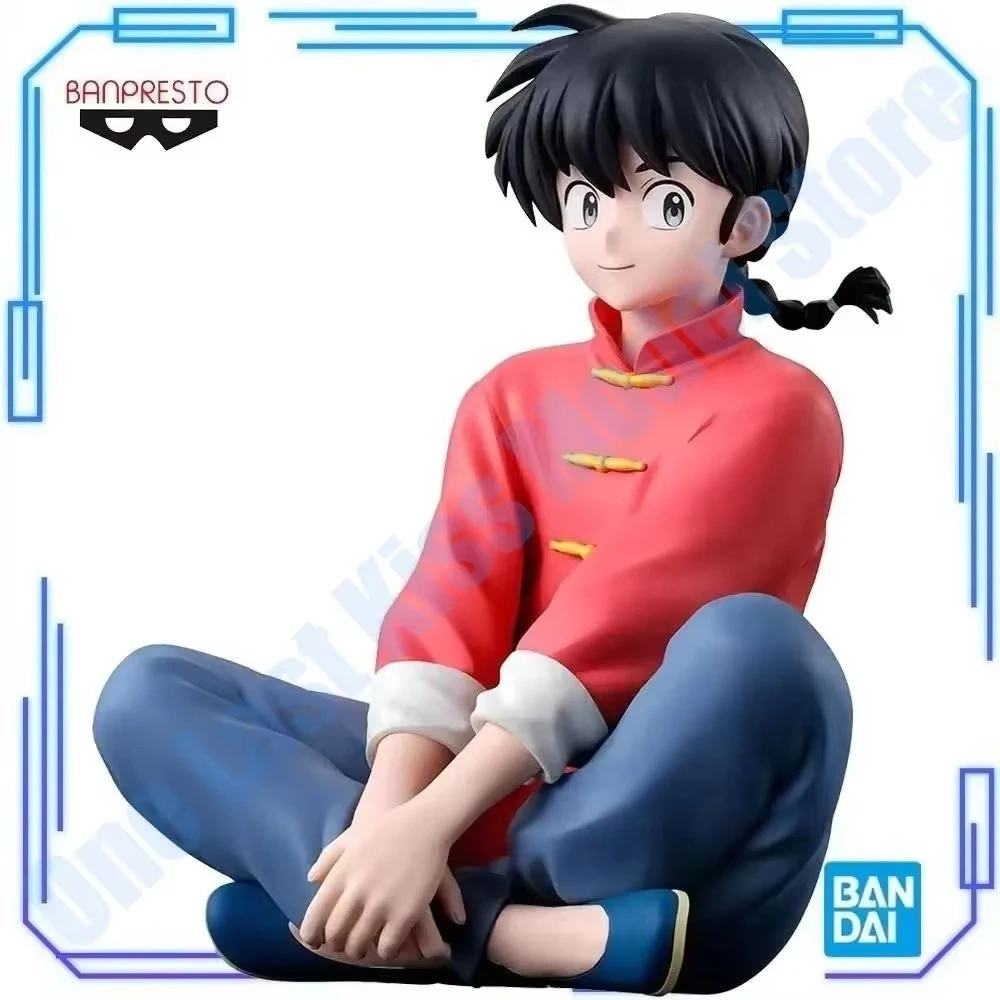 En stock Bandai Original Genuino Banpresto TV Anime Ranma 1/2 2024 Saotome Ranma Figura de Colección de 14cm Regalo de Cumpleaños