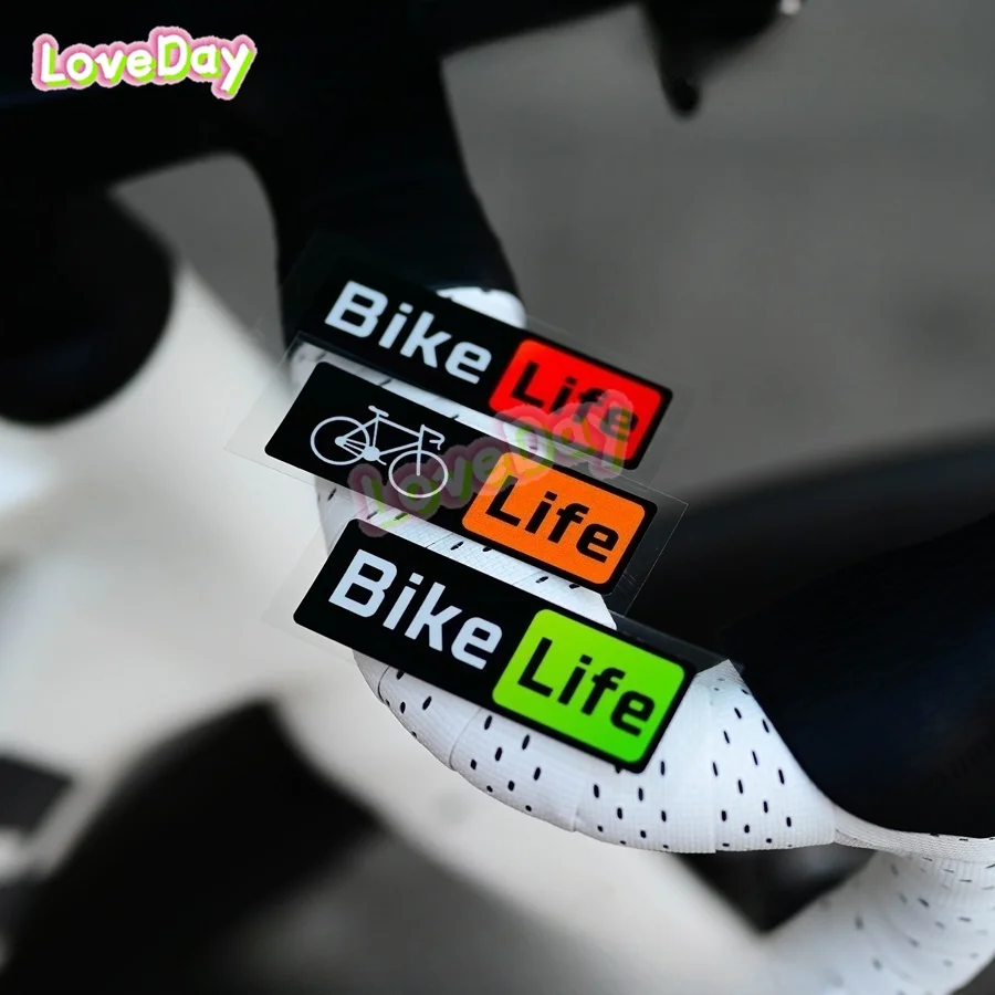 Vinyl Funny Bike Life Sticker Creative Personality Bicycle Lifestyle Road Bike Mountain Bike Frame Sticker Decals