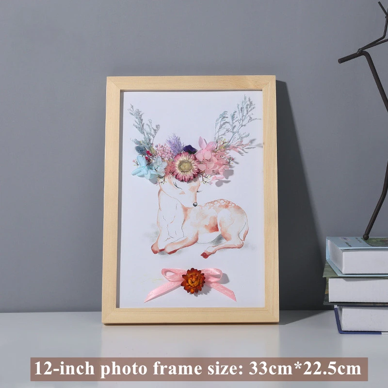 

Dried Flowers Photo Frame DIY Material Pack Table Entrance Home Room Decor Christmas Handmade Gift Party Decoration Dekoration