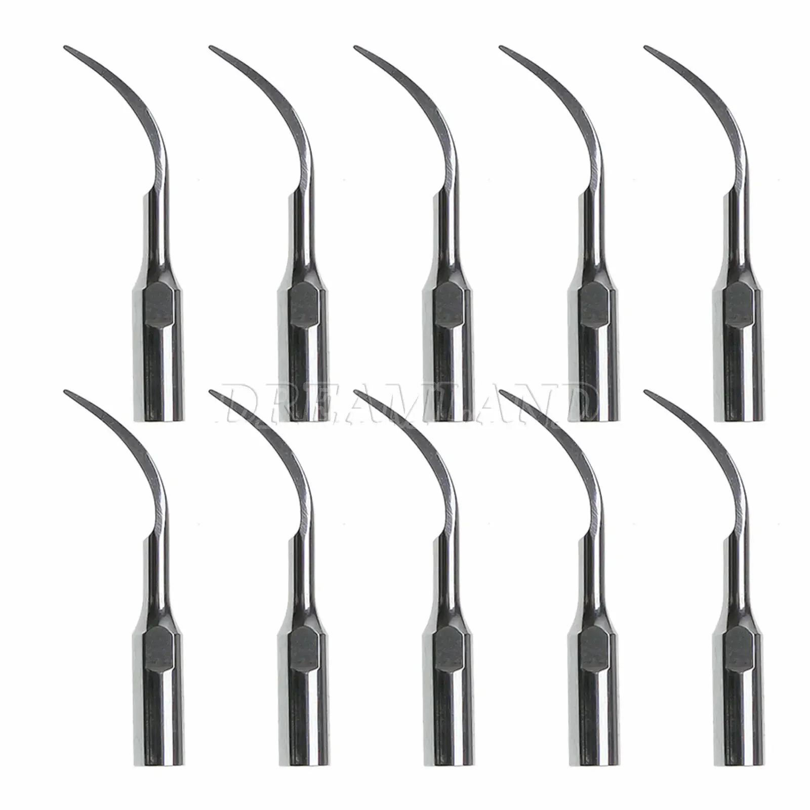 10PCS PD1 Dental Ultrasonic Piezo Scaler Perio Insert Tips Fit Satelec DTE Handpiece