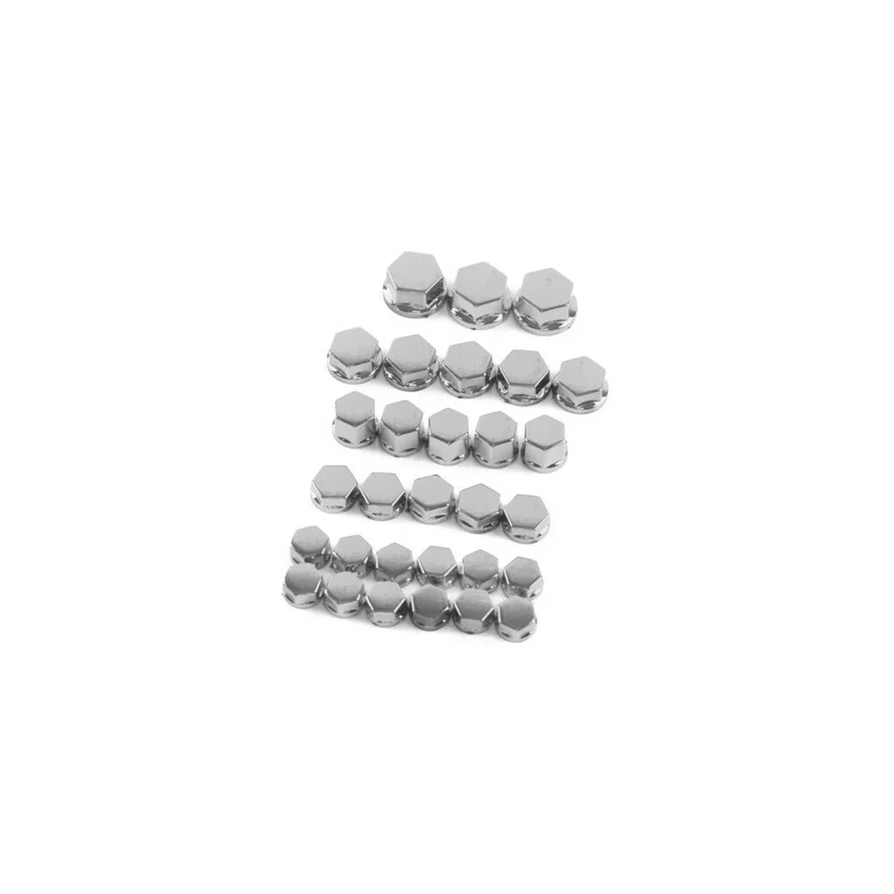 Safeguard Your Screws with 30Pcs Universal Motorcycle Screw Nut Bolt Cap Covers that are Rust and Fade Resistant!