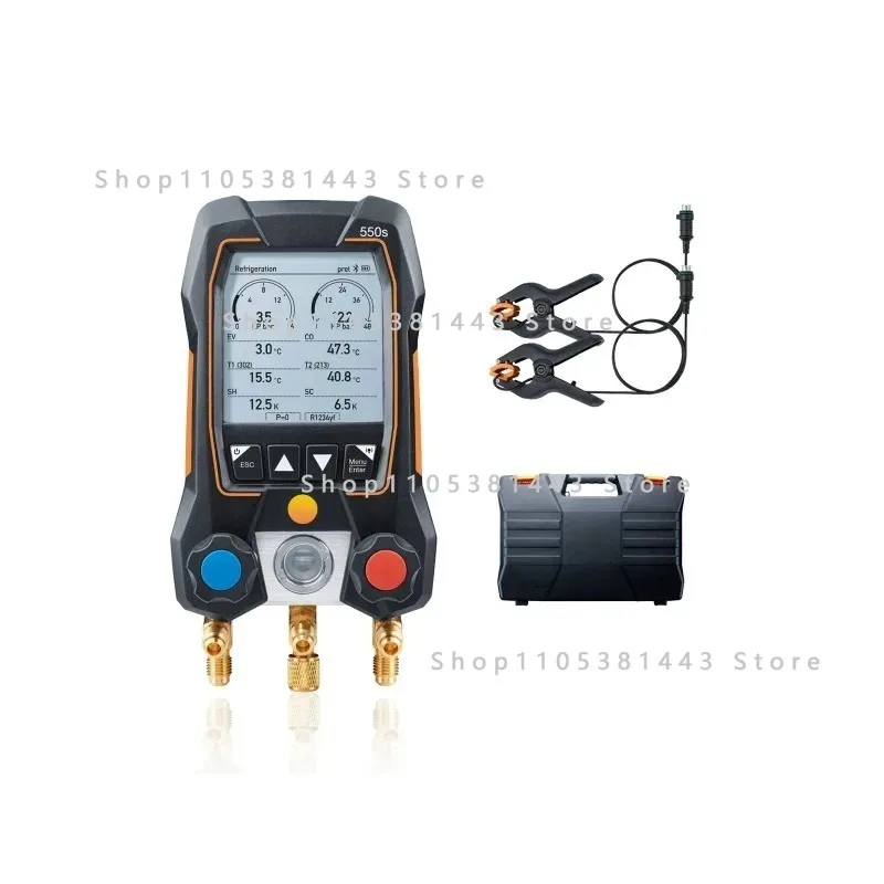 550S Refrigeration Vacuum Gauge Digital Manifold Kit A-ir Conditioning for Refrigeration Vacuum Pressure Temperature Tester