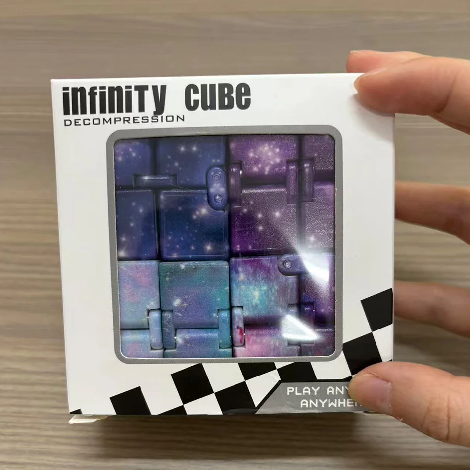 

Магический куб бесконечности «Звездное небо», квадратная головоломка, лабиринт с четырьмя углами, игрушка для детей и взрослых, для снятия стресса и расслабления, ручная, для людей с СДВГ