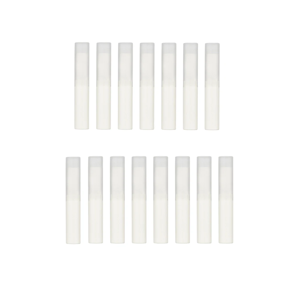 

15pcs 4G Lip Balm Tubes Empty Container Refillable Lip Gloss Storage Diy Accessories White Reusable Safe Plastic