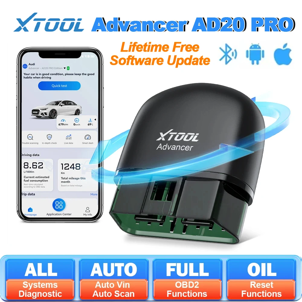 xtool-advancer-ad20pro-obd2-bluetooth-スキャナー-コードリーダー-オイルリセット-バッテリーテスト-フルシステム-自動診断ツール-無料アップデート