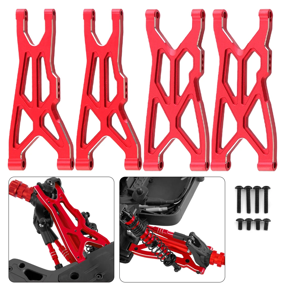 

RC Suspension Arm Kit for Arrma 1/8 Typhon 3S BLX 4x4 1/10 Big Rock 3S BLX V3, Aluminum Alloy Front & Rear Control Arm Upgrades