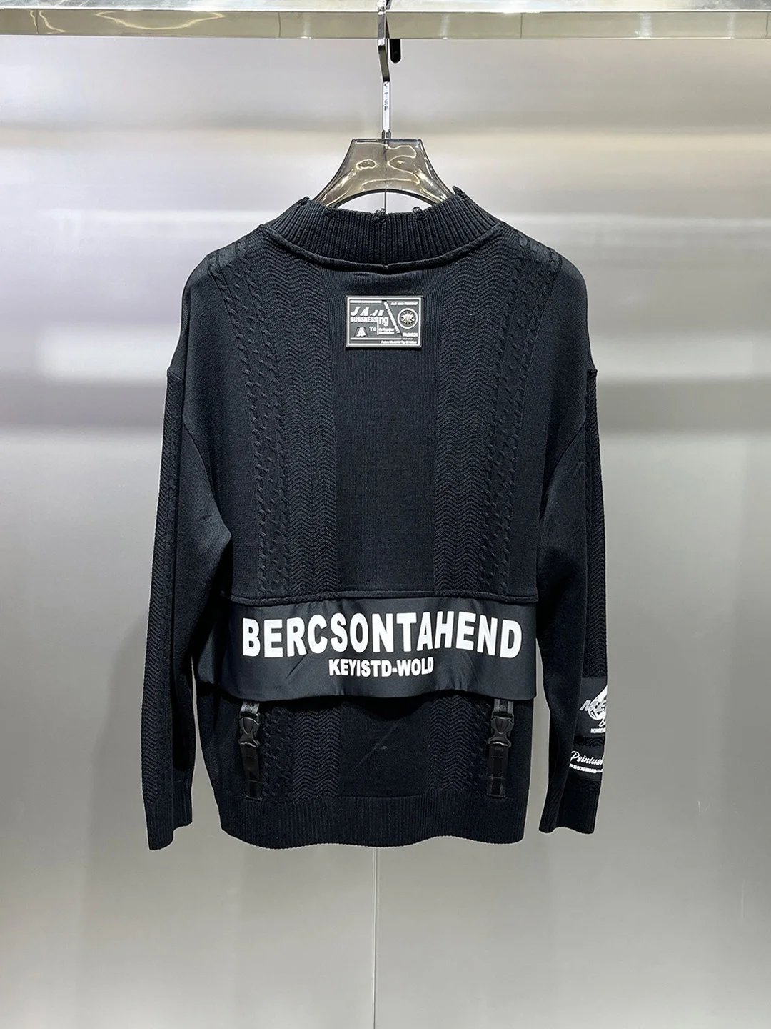 Men's Thiened Knitted Sweater Autumn Winter Casual Sle Patchwork Multiple kets Design Comfortable Soft Long Sve Cre...