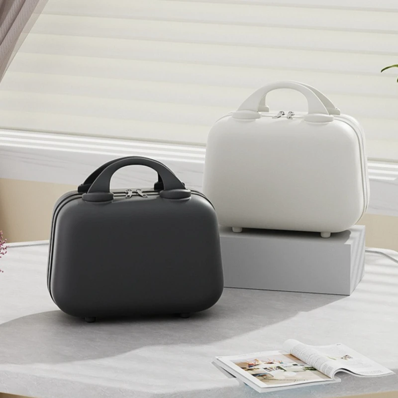 

14 Inch Suitcase Luggage Cosmetic Case Shockproof Portable Mini Makeup Case Hard Shell Cosmetic Storage Box Souvenir Gift Box