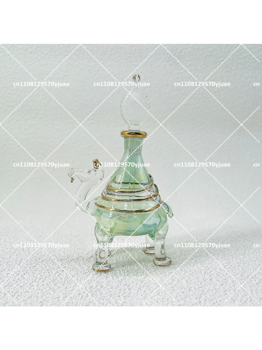 Handmade Glass Camel Perfume Bottle Decorative Ornament Exquisite Souvenir Exotic Handcraft Aesthetic Home Decor