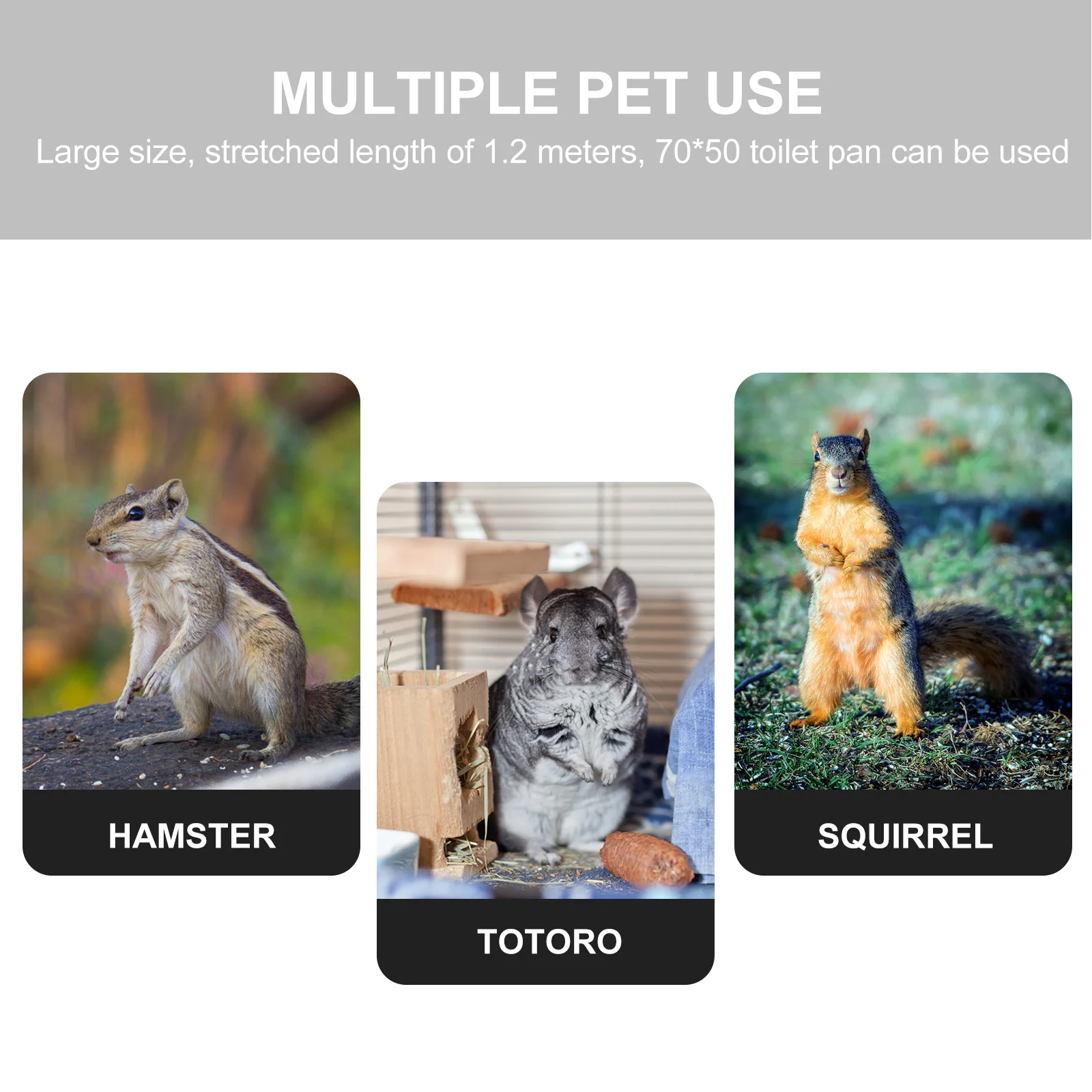 

50Pcs Disposable Pet Cage Liners Waterproof Bunny Toilet Film for Small Animals Easy to Use Rabbit Cage Liner Pet Pee Pad