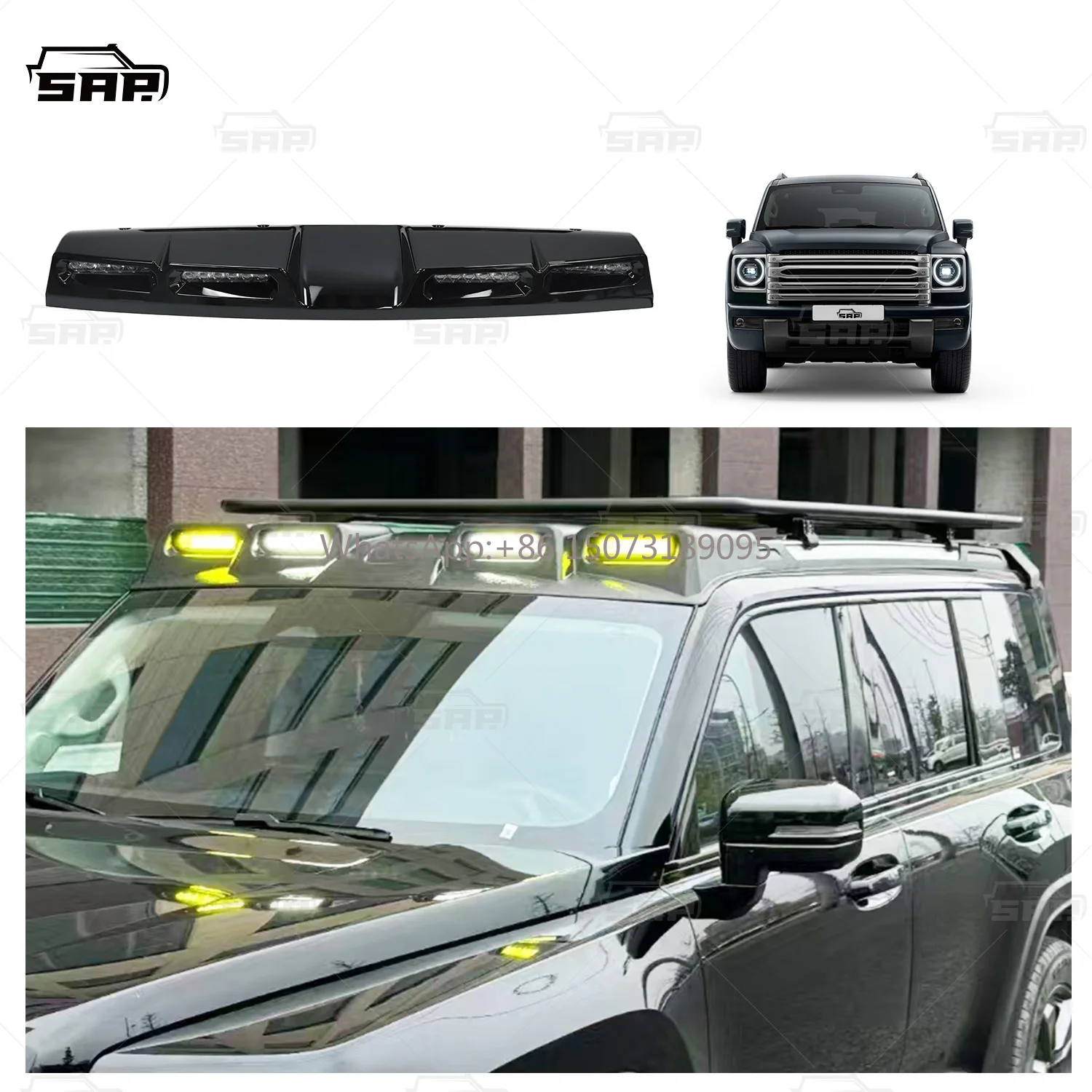 

Shamo Auto Parts 4X4 Offroad 4 Led ABS Roof Light Easy-Installing Top Lamp Car Roof Light for Great Wall Haval H9 2024 2025