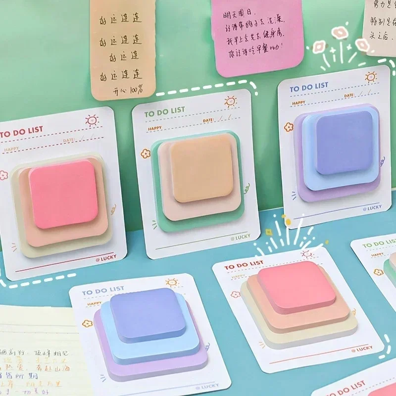 Cute Note, Color High-value Ins Wind Note Paper, Student Message N Times, Sticky Note Pad Stationery Kawaii