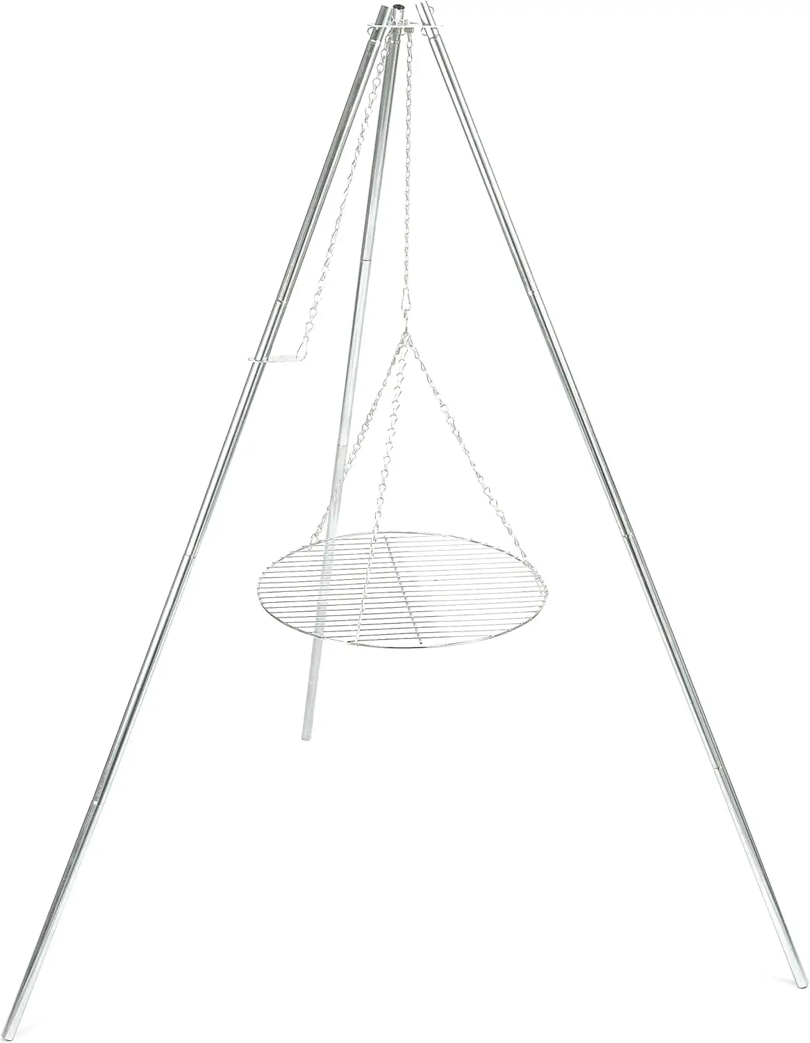 

Регулируемая походная плита-трипод с 17-дюймовым грилем для кемпинга и приготовления пищи на открытом воздухе