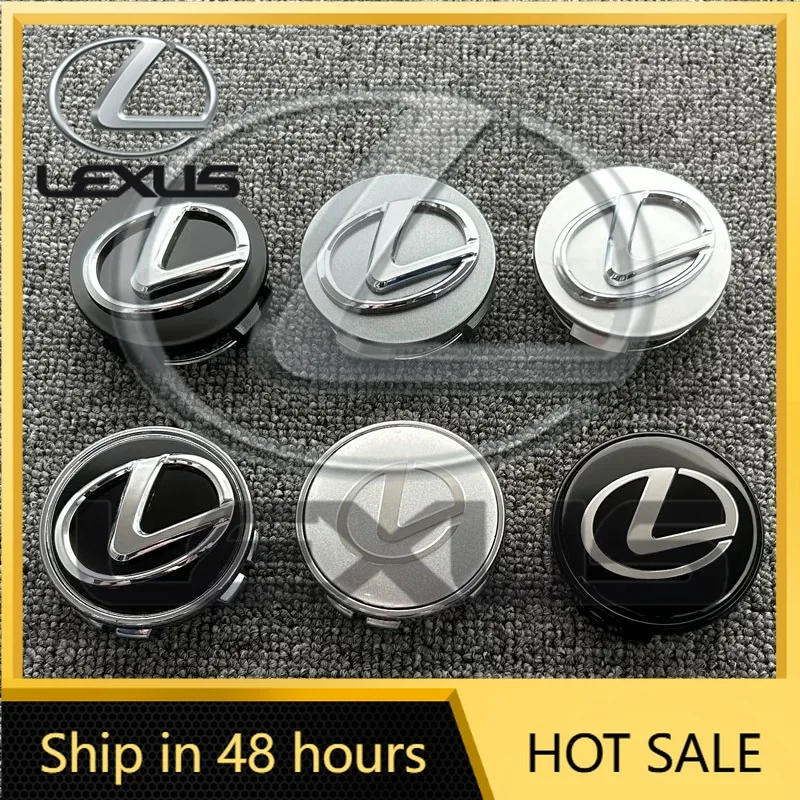 

2026 Hot Interior Stickers 4Pcs 62mm Car Styling Wheel Center Cap Hub Replaced Covers For Lexus IS250 IS200 CT200h GS300 LS430 R