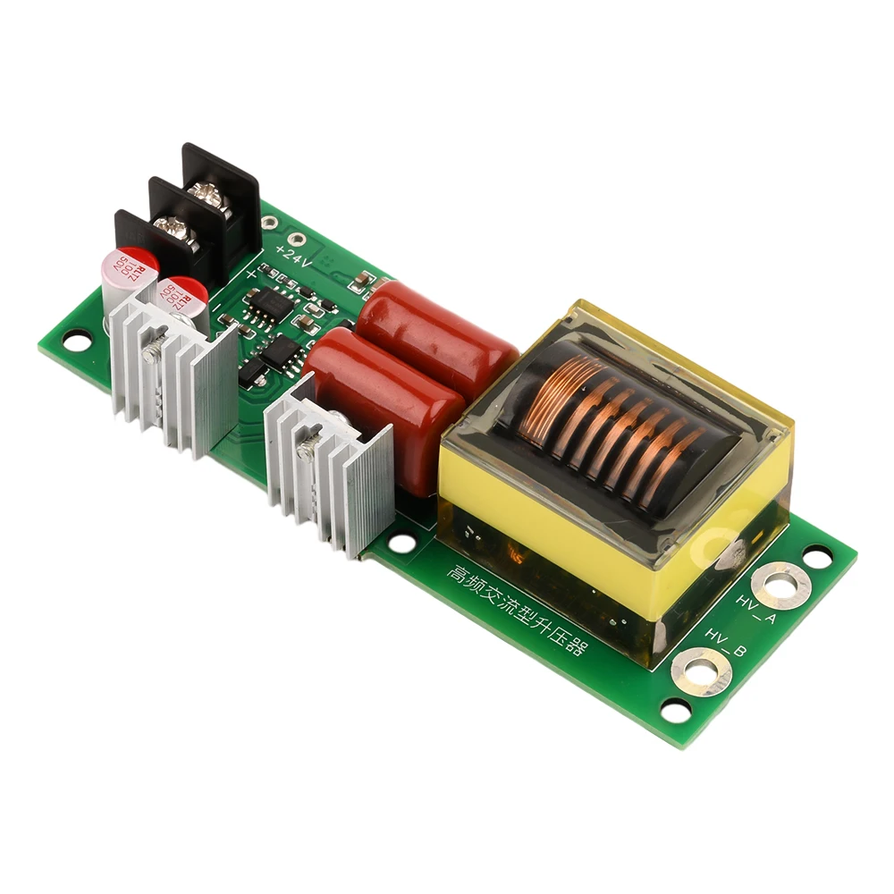 12V/24V to 1KV/2KV Boost Step up High Voltage Inverter Electrostatic Generator Module 48W Pulse Arc Voltage Doubler