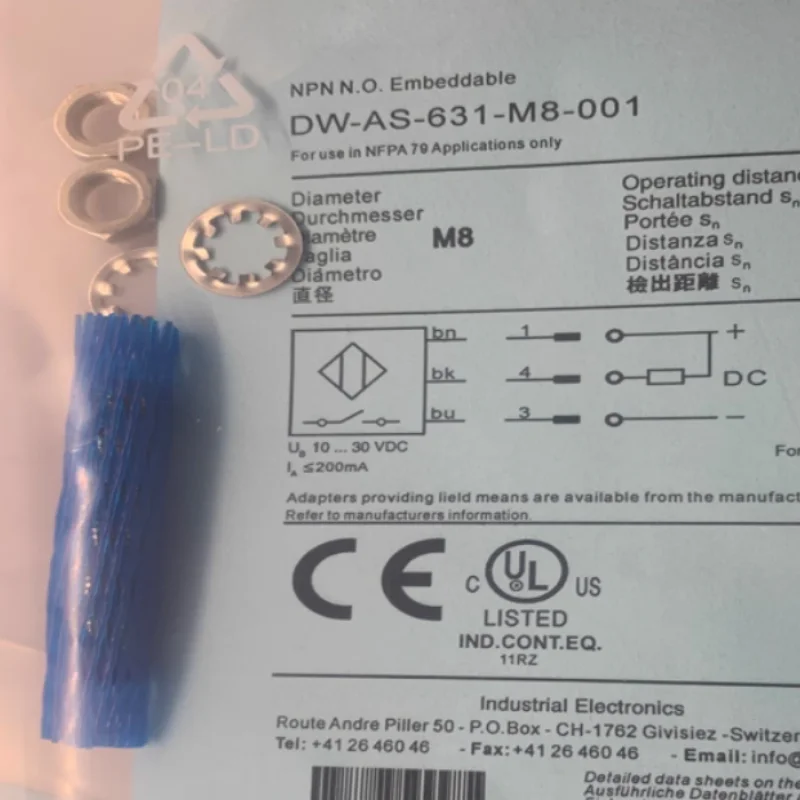 

3pcs New DW-AS-511-M8 DW-AS-511-M8-001 DW-AS-631-M30-002 DW-AS-613-M8-001 DW-AS-601-M30-120 DW-AS-633-M30-002 DW-AS-613-M8