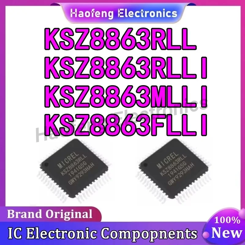 KSZ8863FLLI KSZ8863RLL KSZ8863RLLI KSZ8863MLLI KSZ8863 KSZ Ic chip CPLD FPGA LQFP-48 100% New Originl In Stock