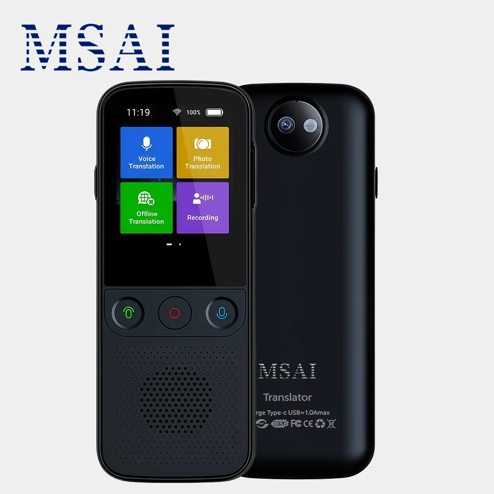 

T20/T10PRO Offline 17 Languages Translator with Voice Spanish French Russian Arabic Photo Audio Translation for Tavel Meeting