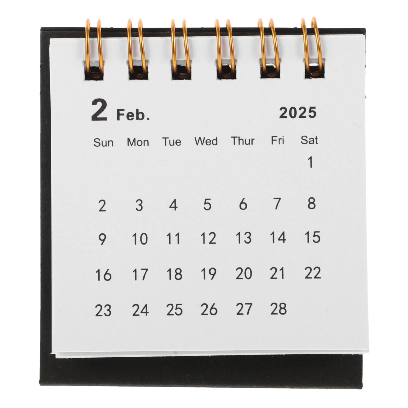 2025 Small Desk Calendar Do List Pad Table Easel Digital Daily Use Monthly Mini Office