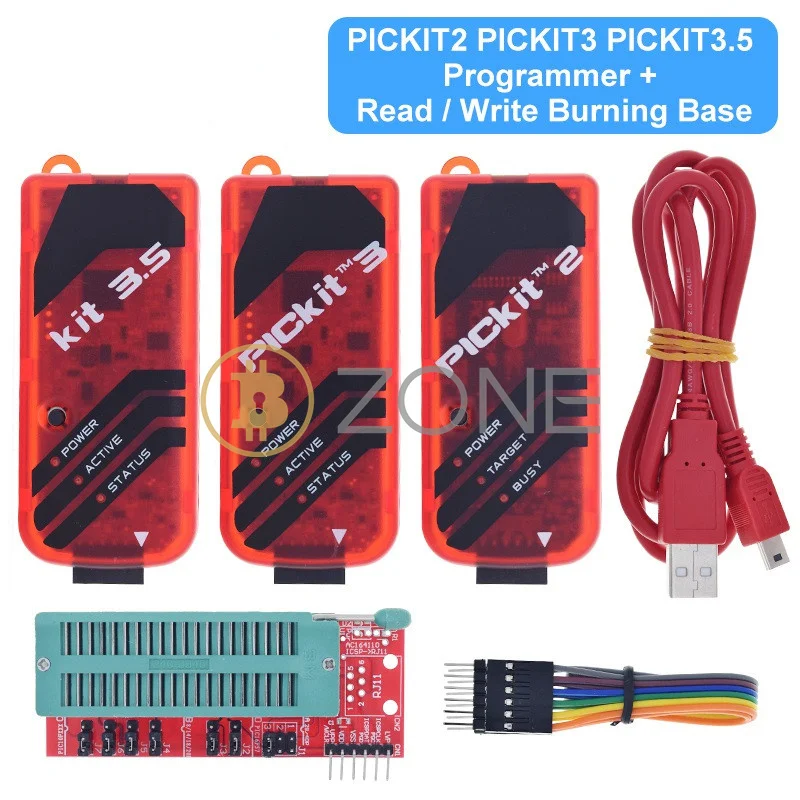 PICKit2 PICKIT3 PICKit3.5 PICKIT3 Programmer+PIC ICD2 PICKit 2 PICKIT 3 PICKIT 3.5 Programming Adapter Universal Programmer Set