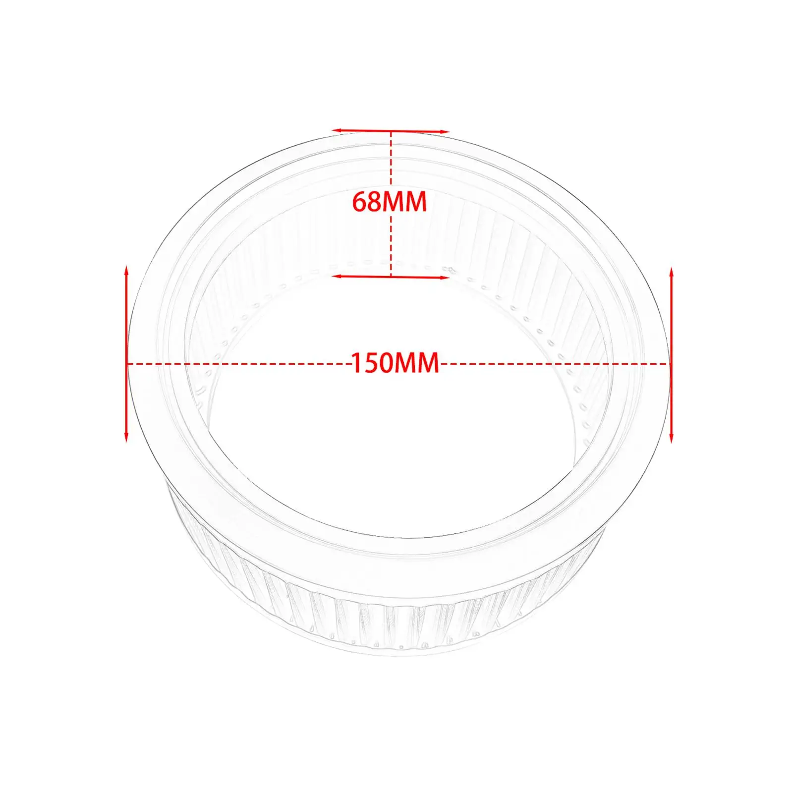 High Performance Motorcycle Air Filter Direct Replacement Compact Cleaner Spare Parts for Bike Maintenance